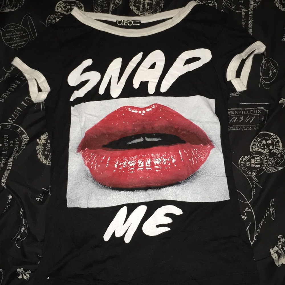 Black graphic tee